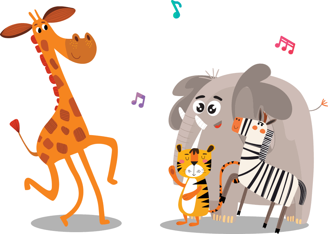 Giraffe and Friends